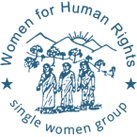 Women for Human Rights Single Women Group / SANWED Logo